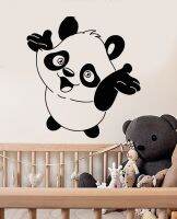 (สติ๊กเกอร์และรูปลอกผนัง) Bayi Panda Lucu Hewan Stiker Dinking Vinyl Dinging สติกเกอร์ห้องเลี้ยงเด็ก Kamar Anak สติกเกอร์ติดกำแพง Yang Dapat Dilepas Tahan Air Tato SA