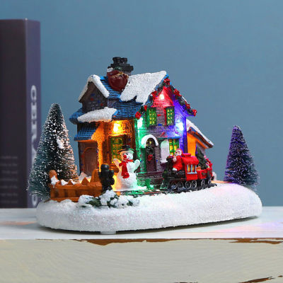 [Easybuy88] ไฟ LED ตกแต่งบ้านหิมะบ้านคริสต์มาสเครื่องตกแต่งบ้านบ้านในหมู่บ้านคริสต์มาสบ้านในหมู่บ้าน