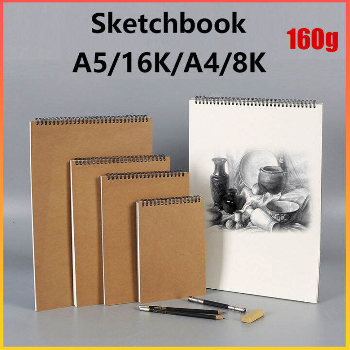 Professional sketchbook Thick paper Spiral notebook Art school supplies