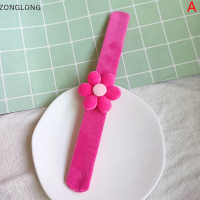 ?ZONGLONG? น่ารักดวงอาทิตย์ดอกไม้ของเล่นวงกลมสีสายรัดข้อมือกำไลมือตบแหวนมือสำหรับงานเลี้ยงของขวัญ