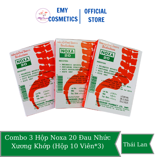 Combo 3 hộp noxa 20 đau nhức xương khớp thái lan hộp 10 viên 3 - ảnh sản phẩm 1