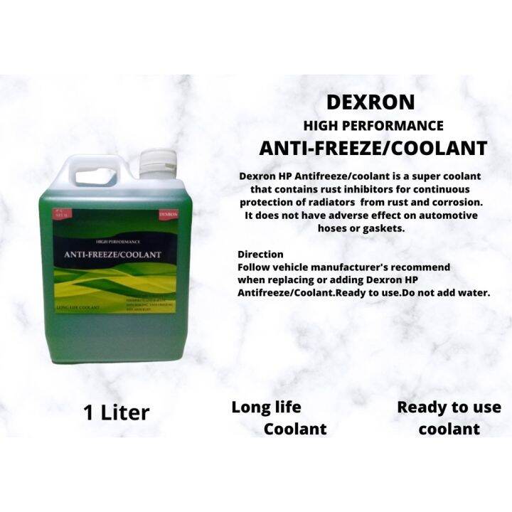 DEXRON HIGH PERFORMANCE ANTIFREEZE COOLANT (GREEN) 1 LITER (READY TO