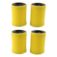 Mower Air Filters Replace for Briggs Stratton 796031 (591334 or 594201) Plus 797704 Foam Pre-Cleaner (Pack of 4)