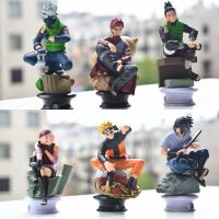 6pcsset Naruto Figure Uzumaki Naruto Gaara Kakashi Sakura Uzumaki Hatake PVC Action Figures Collectible Model Toy