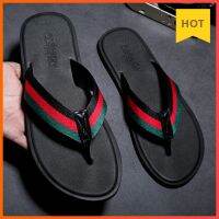 《Good childhood》 WEH ฤดูOrdinary peopleผู้ชายรองเท้าแตะยาง Handmade Flip Flops สำหรับผู้ชายสบาย Breathable Beach Classic Casual Flats Men Luxury Shoes