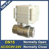 Tf15 S2 B Dn15สแตนเลสปกติปิด/เปิดวาล์ว2/5สาย Bsp/npt 1/2 Ac/dc9v 24V วาล์วน้ำไฟฟ้า