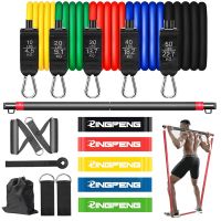 Fitness Muscle Training Rally Rope Resistance Band Set Multifunctional Training Rope Set Elastic Pull Rope Handle Resistance