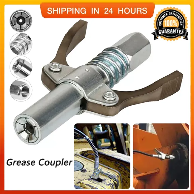TTLIFE Grease Tool Clutch, 7th Generation Grease Machine Mouthpiece, 1/8 Inch NPT, 10000 PSI