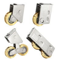 828-Type Sliding Plastic Steel Door Pulley Aluminum Alloy Windows Brass Wheel Muted Nylon Roller Hardware