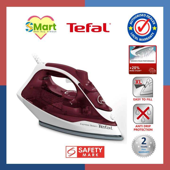 Tefal Express Steam Iron FV2869 Lazada Singapore