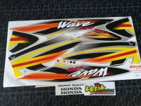 สติ๊กเกอร์ HONDA WAVE 110 สีเงิน ปี 2001 รุ่น 7 เวฟ 100 เก่า สีสวยคุณภาพดี ราคาถูก