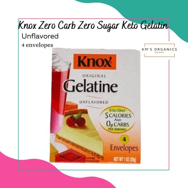 KETOAPPROVED KNOX Zero carb Zero Sugar Gelatin Lazada PH