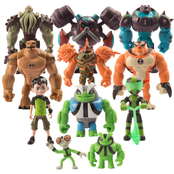 figures-ben-10-action-toy-11-pcs-set-tennyson-four-arms-toppers-heatblast-cake