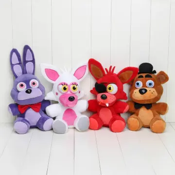 WA33N Ready Stock 25cm FNAF Nightmare Freddy Foxy Bonnie Plush Toys Five  Nights at Freddy's Soft Stuffed Animal Dolls