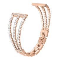 ✱⊕ Luxury Diamond Stainless Steel Bracelet for Huawei GT 3 42mm Band Woman Wristband Bling For Amazfit GTS 3 2 Amazfit bip Correa