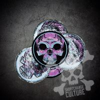 ตัวรีดติดเสื้อ ตัวรีดลายปัก อาร์มปัก Punk Skull Patch - 7cm(L) x7cm(W)