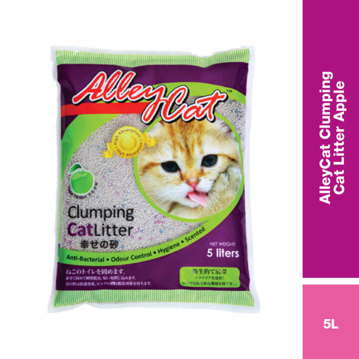 Alleycat Clumping Cat Litter 5l Apple 