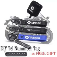 Fentlles สำหรับ Yamaha อุปกรณ์มอเตอร์ไซค์ชุดเย็บปักถักร้อยสายพวงกุญแจพวงกุญแจ + อ่างเก็บน้ำของเหลวถ้วยวงปก + โทรจำนวนแท็ก