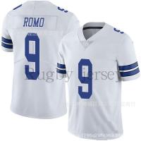 NFL รักบี้สวมเสื้อยีนส์9คาวบอยสีขาว Tony romo JERSEY สามารถทำในนามของ