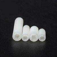 30Pcs M4 Nylon Allen Set Screws Hexagon Socket Screw Grub Machine Bolt Headless Nail Bolts Plastic Nails WHITE