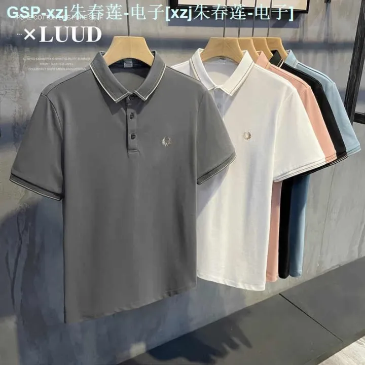 fred-perry-2023ใหม่เสื้อโปโลปักลายเม็ดเล็กๆเสื้อผ้าท่อนบนลาย-paul-unlined-เพื่อกลับคืนสู่วิธีโบราณปลูกฝังศีลธรรมของคนเสื้อโค้ทปก