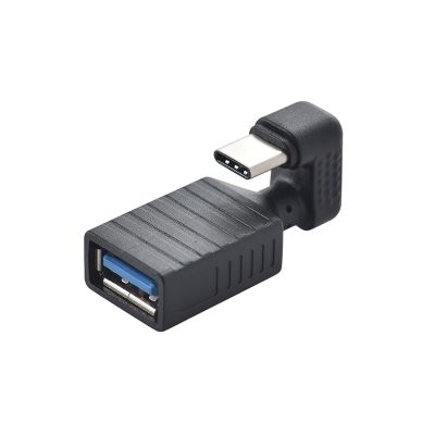 180 Degree USB C OTG Adapter Type-c Male To USB Female U Connecter used for mobile phone and pad connect to U-disk