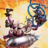 Myethos ลีกของ Legends Lol Jinx 1/7ของแท้โมเดลหุ่นพีวีซีชุดของเล่นสะสม34.5ของขวัญเด็กCM