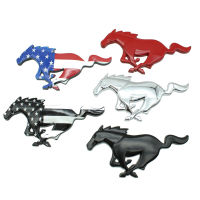 MCOM Suitable For Ford Mustang 2.3t Car Logo Silver Metal Mustang Front Face Hood Car Logo Rear Tail Logo