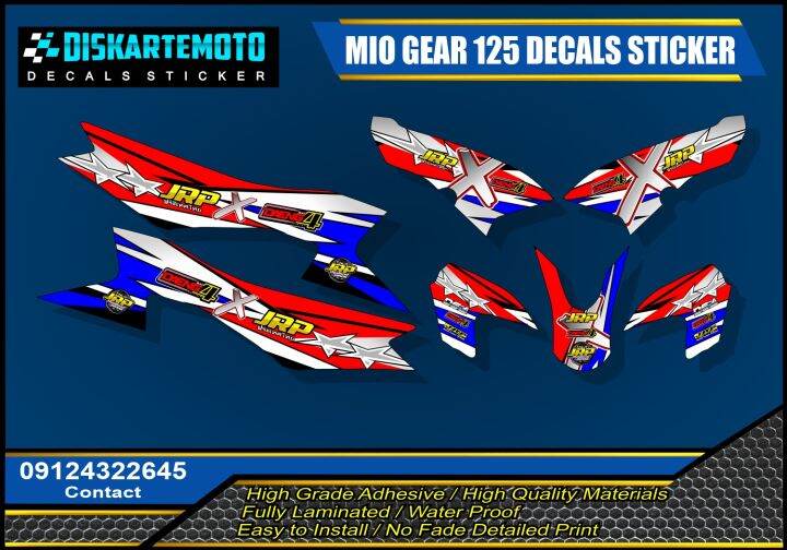 Yamaha Mio Gear 125 Decals Sticker | Lazada PH