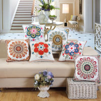 HelloYoung Hot Sale 22 Designs Cotton Embroidery Bird Butterfly Pattern Pillowcase 45*45cm Cushion Cover Cojines Decorations Para Sofa Home Decorative pillows