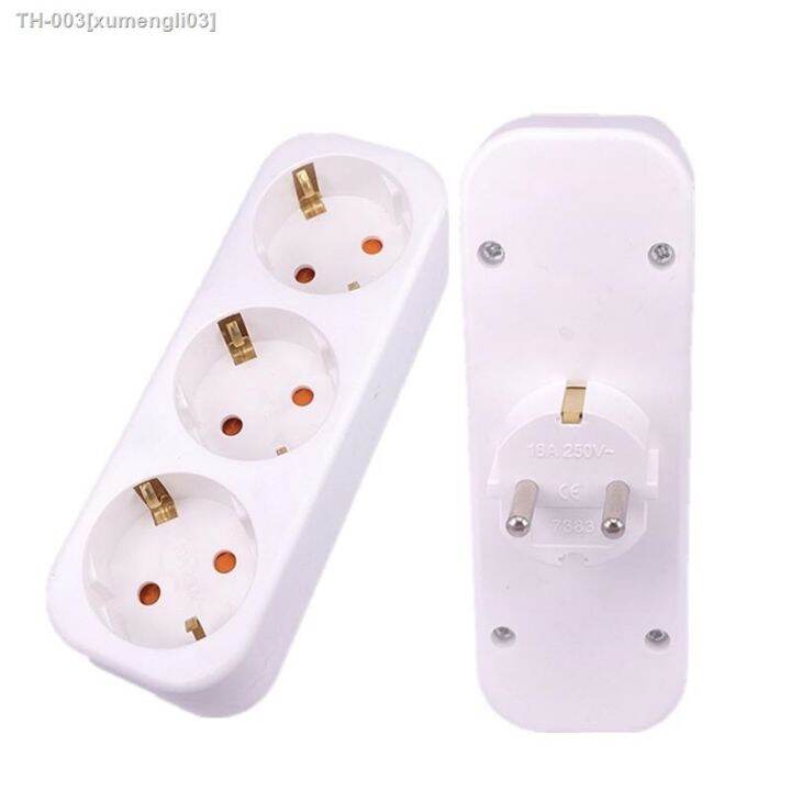 EU Type German standard 2hole 1 TO 3 Way Conversion Socket Power