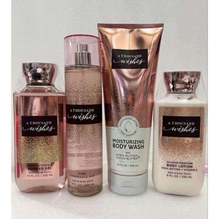 Bath Body Works A Thousand Wishes Fine Fragrance Mist Lotion Shower