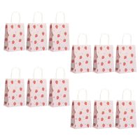 12 Pcs Tote Bags Storage Gift For Presents Festival Medium Shop Paper Wrapping Child Gift Wrapping  Bags