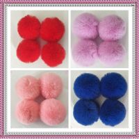 Real rabbit fur ball key pendant accessories hair bulb bag decorated hats shoes hair bulb pins support custom