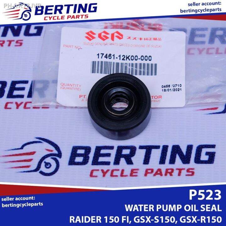 SGP WATER PUMP OIL SEAL Suzuki Raider 150 FI GSXS150 GSXR150 Genuine