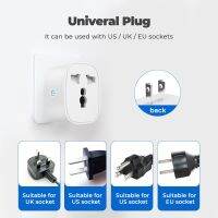 ROVF Tuya wifi Smart Plug 20A+ วัดพลังงาน - ปลั๊กไฟ ปลั๊กอัจฉริยะ ควบคุมผ่านแอพ เบ้าเครื่องทำน้ำอุ่นSmartlife (101620A) สั่งงานด้วยเสียงได้