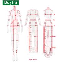 1 set Women Fashion Drawing Ruler Figure Drawing Template for Fashion Design Fashion Sketch Template Female school accessories Rulers  Stencils