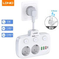 【YF】 LDNIO Power Strip Adapter for Europlug 4 USB Output Electrical Socket With Extension Cable Surge Protector Home Plug