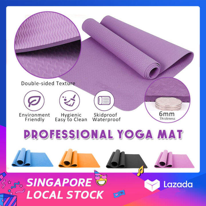Yoga Mat 6MM Thick EVA Comfort Foam Exercise Mat 183 x 61CM NonSlip