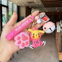 Creative web celebrity cartoon cute Pikachu key female car keys hang bags hang act the role of men and women figures