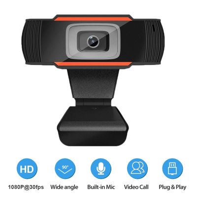 ☏ 1080P Webcam HD Auto Focus computer cam USB pc Web Camera with Built-in Noise Reduction Microphone web cam for pc Laptop Desktop