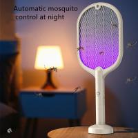 แร็กเกตยุง USB ชาร์จ Fly Zapper Swatter พร้อมหลอด UV Seduction Trap Summer Night Baby Sleep Protect เครื่องมือ Bug Zapper