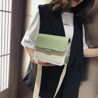 Contrast color Leather Crossbody Bags For Women 2021 Travel Handbag Fashion Simple Shoulder Simple Bag Ladies Cross Body Bag