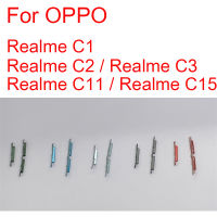 เปิดปิดไฟปุ่มปรับระดับเสียงด้านข้างสายเคเบิ้ลยืดหยุ่นสำหรับ OPPO Realme C1 C2 C3 C11 C15 C17ไฟฟ้าที่ปรับเสียงขึ้นลงอะไหล่ทดแทนคีย์ด้านข้าง