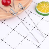 Picks Cocktail Fruit Sticks Skewers Metal Toothpicks Drink Reusable Steel Stainless Appetizer Garnish Martini Dessert Drinks