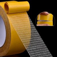 YX 20M Carpet Mesh High Viscosity Transparent Double Sided Tape Glass Grid Fiber Adhesive Tape Adhesives Tape