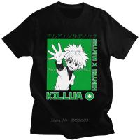 Hunter X Hunter T Shirt Men Cotton Casual T-Shirt Oversize Hxh Killua Zoldyck Cotton Tshirt Tees Harajuku Streetwear