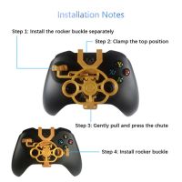 3D Mini Steering Wheel Case Gaming Racing Wheel Pubg Mobile Joystick Add on for Xbox One X Xbox One S Elite Controller