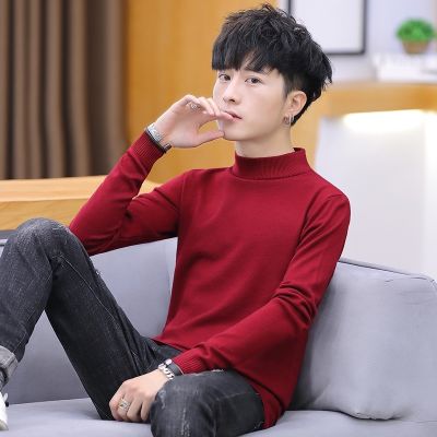 CODTheresa Finger Ready Stock 📣New Mens Turtleneck Sweater Loose Warm Thick Knit Sweater