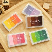 6 Gradient Colors Inkpads Scrapbooking Ink Pad Stamp Inkpad Crafts Color Ink pad Stamps for Children Stamp DIY Art